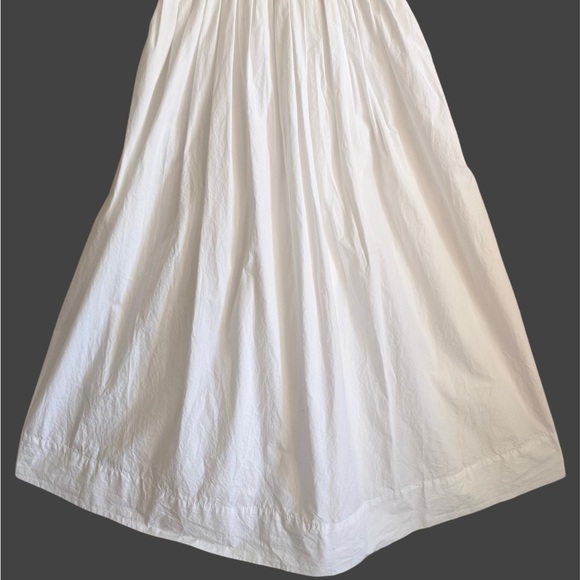 FREE PEOPLE 100% Cotton Feminine Versatile Lilah Pleated Tube Midi Dress Sz M - Picture 5 of 11